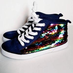 girls sequin sneakers